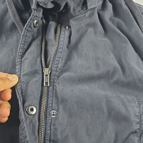 JAMES PERSE Women's Off Black Hooded Utility Jacket Size 1 / Small - Picture 10 of 15